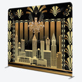 Aperturee - Aperturee Modern Gatsby World Black Square Tension Backdrop